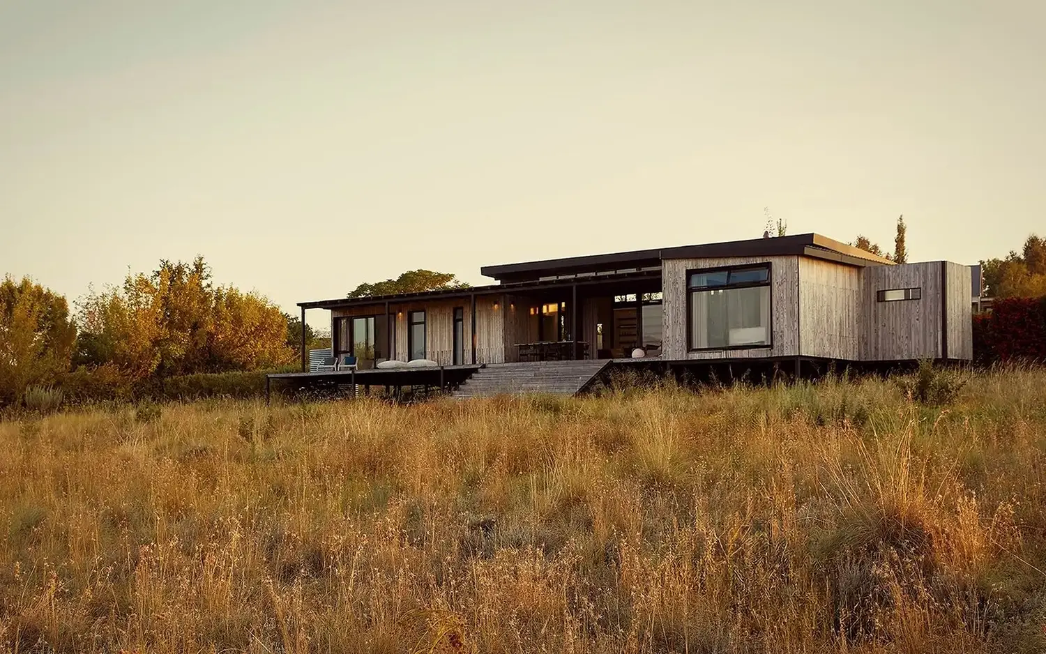 Rosendal Residence — long view at sunset
