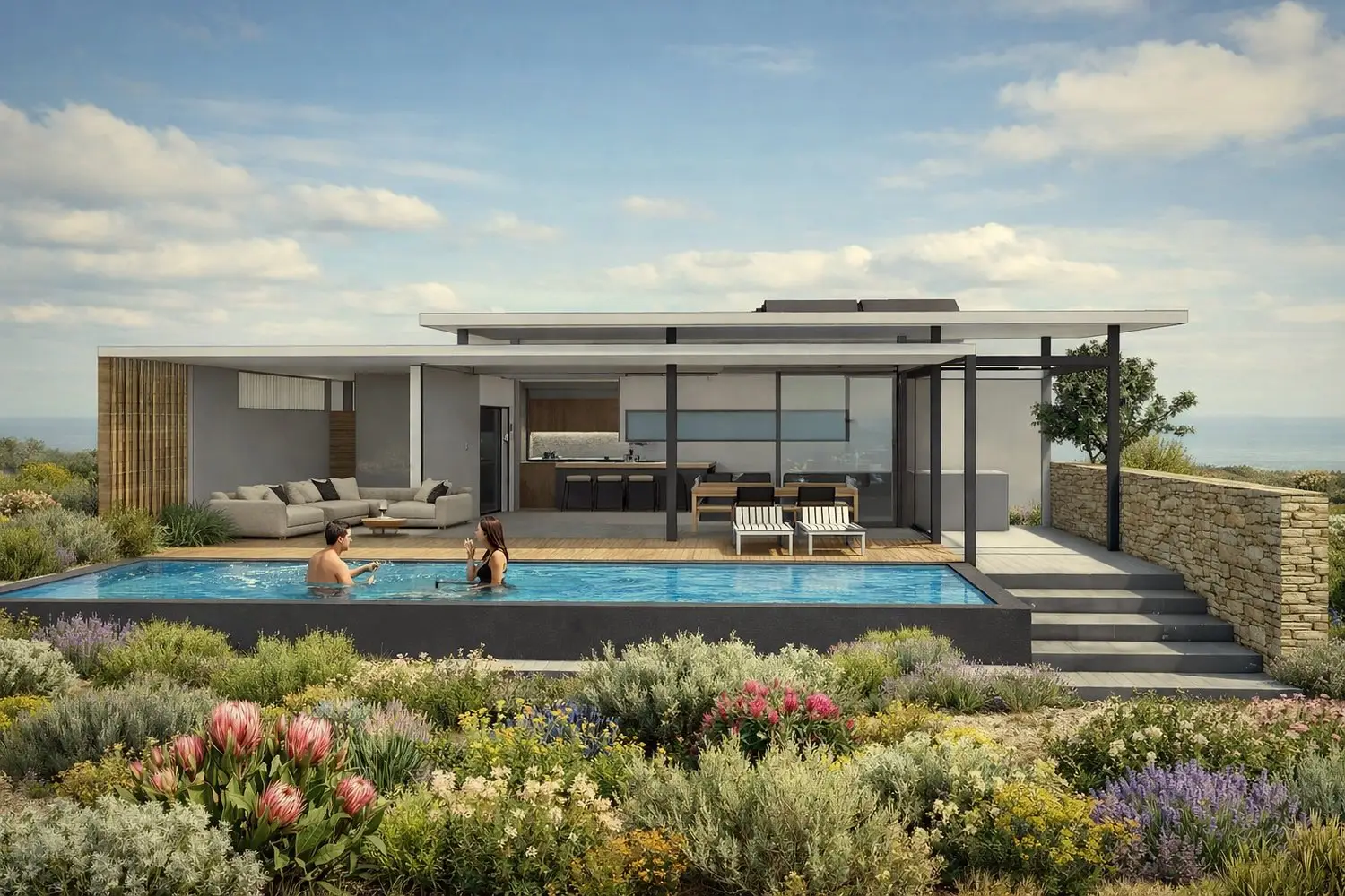 Beach House Western Cape — under construction