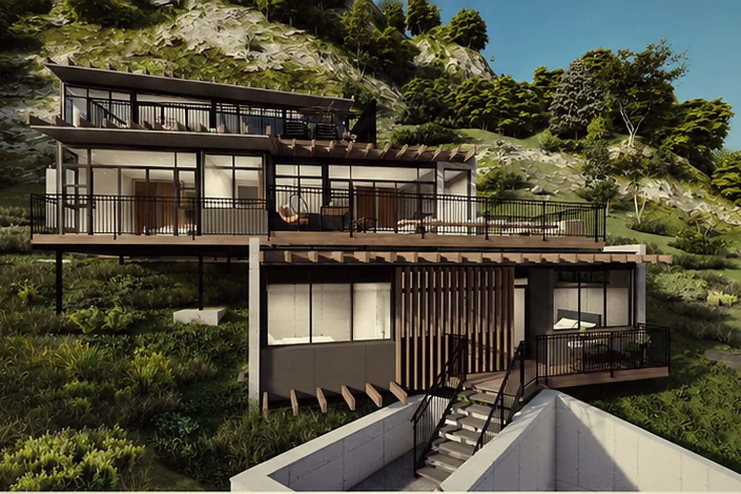 Beach House · interior view