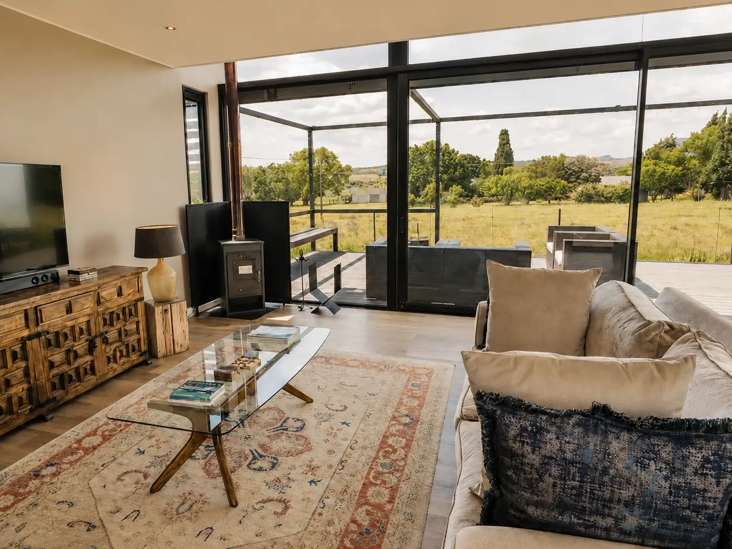 Eastern Freestate Residence living room interior with slightly richer colour