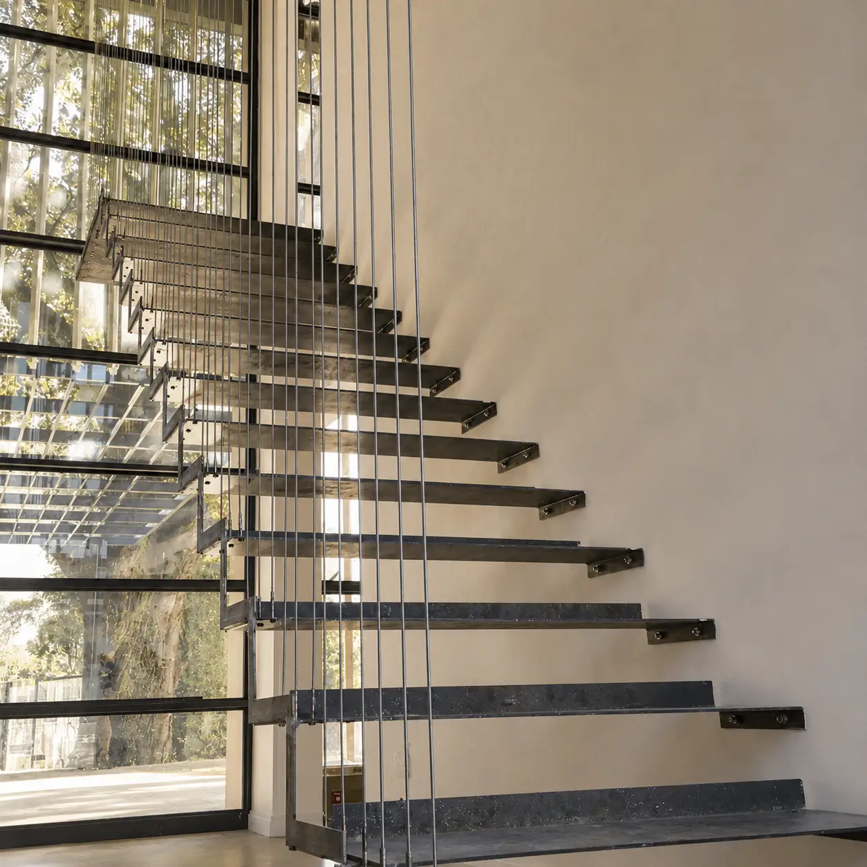 Ladybrand residence floating stair