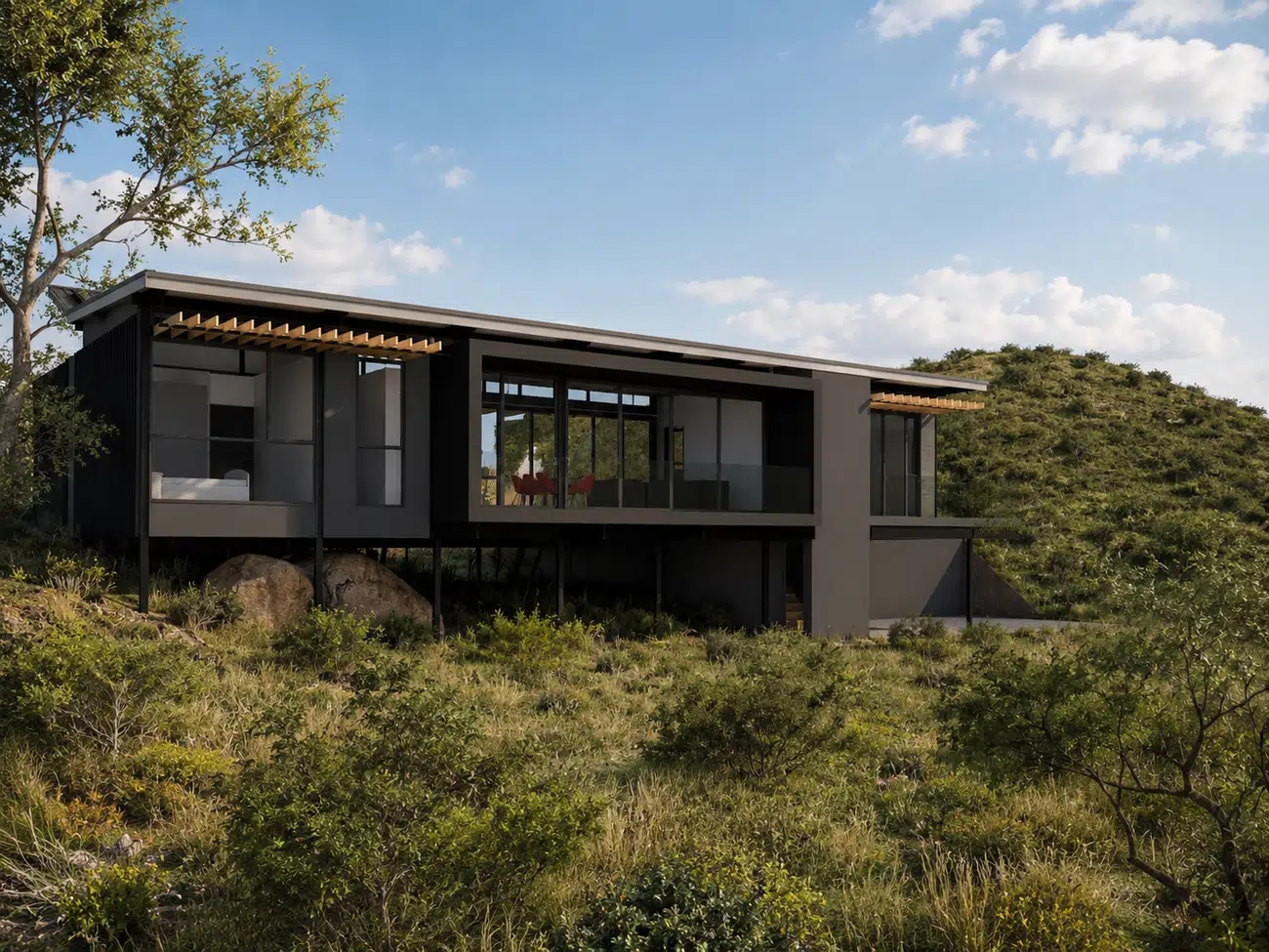 Mpumalanga Bushveld home terrace view