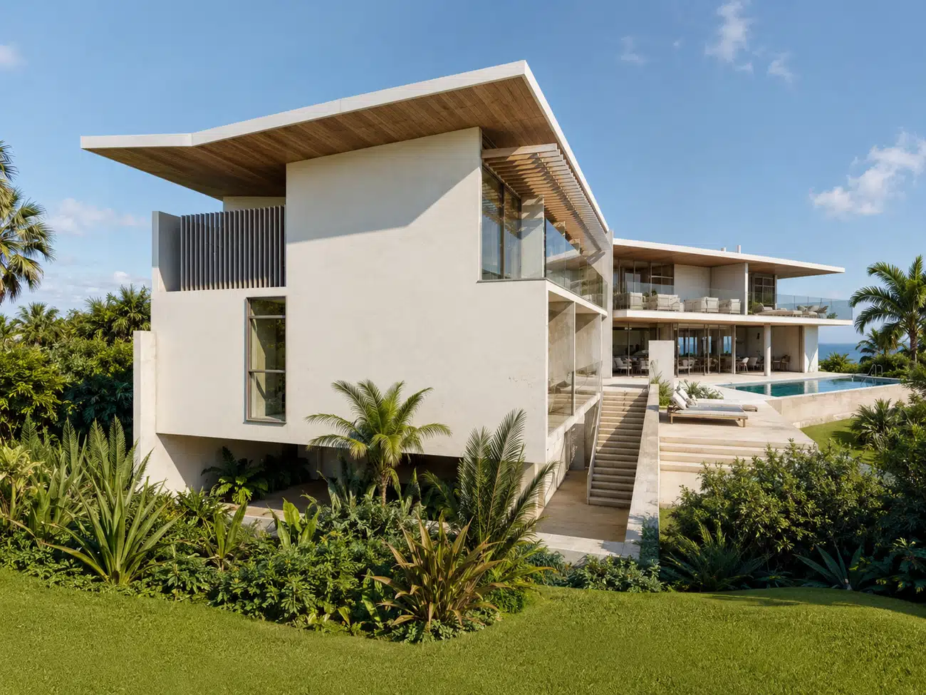 Beach House — coastal garden and pool